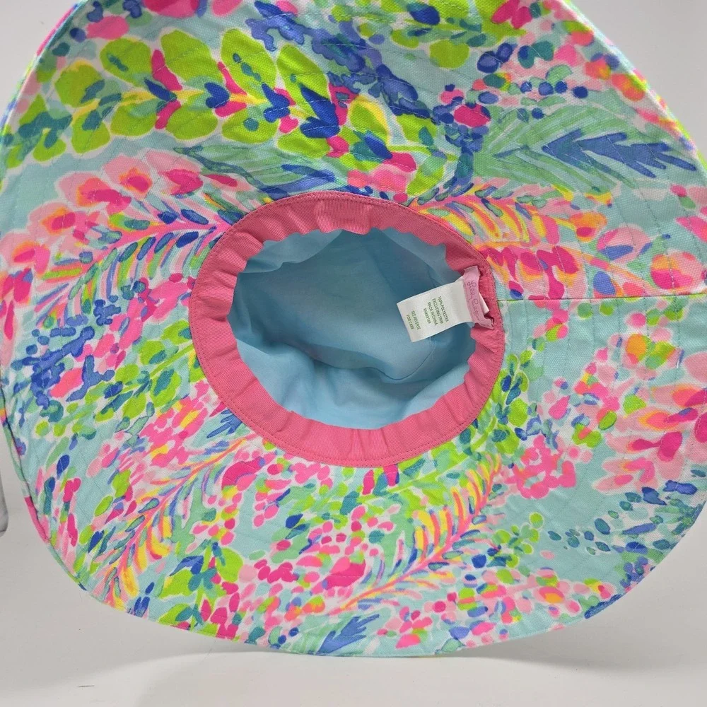 Lilly‎ Pulitzer Sun Hat in Catch The Wave Multicolor Beach Vibrant